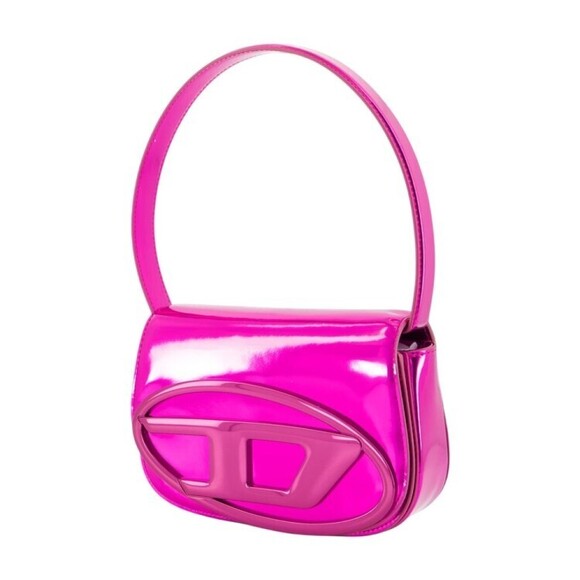 Diesel 1Dr Shoulder Bag - Leather - Fushia - NWT - Picture 2 of 2